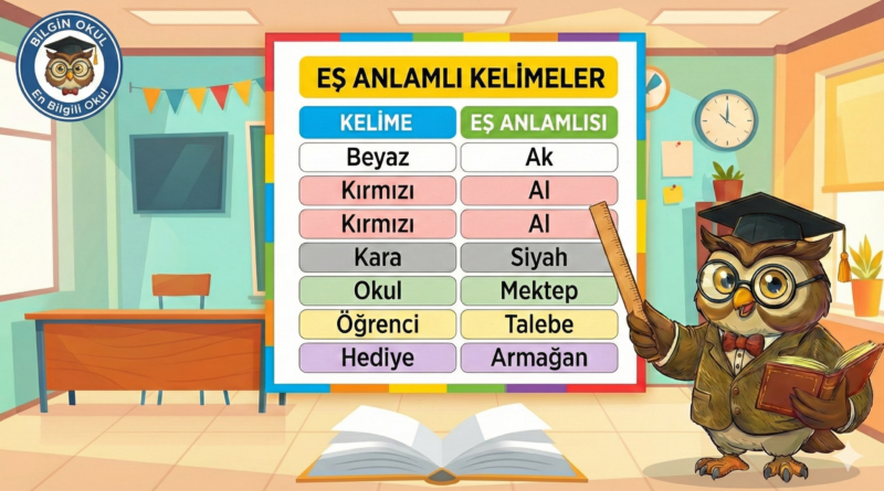 Eş anlamlı kelimeler